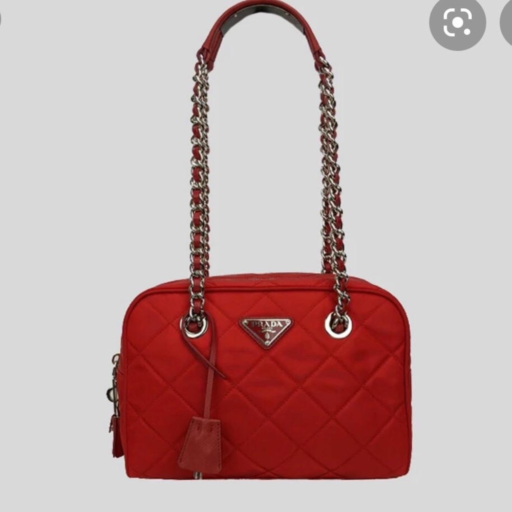 SOLD. Brand new Red Prada nylon